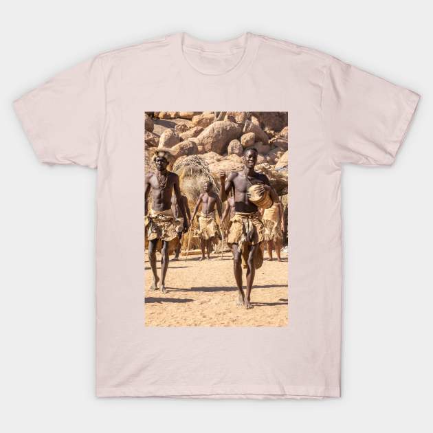 Namibia. Damara Living Museum. Performance. T-Shirt by vadim19